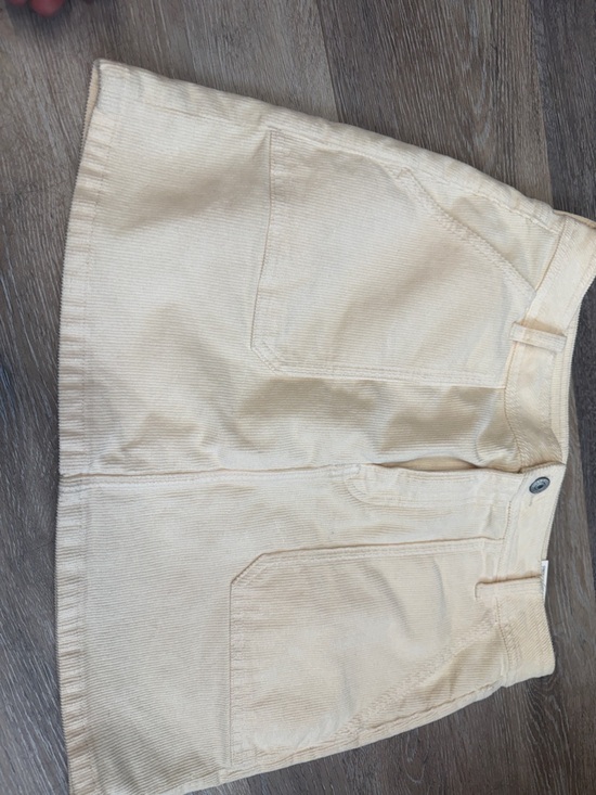 American Eagle Outfitters Dresses & Skirts - American Eagle High-Rise Mini Corduroy Shorts in Cream size 29W/8 US women